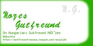 mozes gutfreund business card